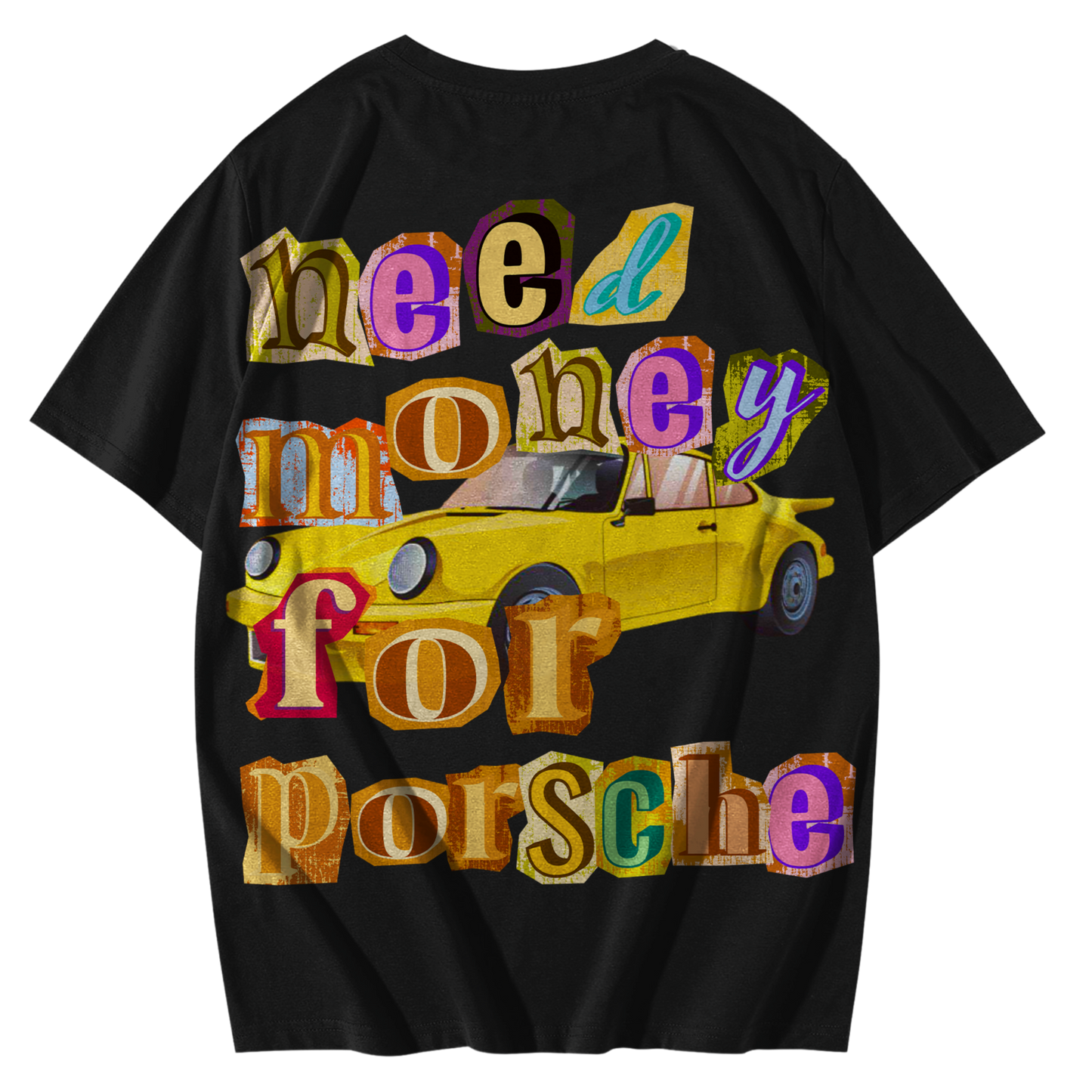 Premium Everyday Oversized Graphic Tee-(Porsche)