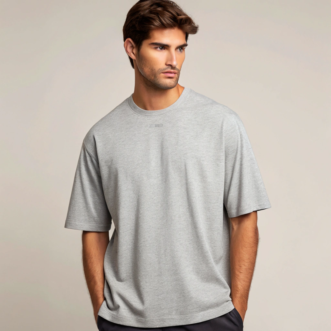 Premium Oversized Everyday Tee - (Ash Grey)