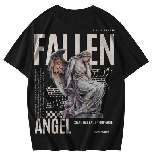Premium Everyday Oversized Graphic Tee(Fallen Angel)