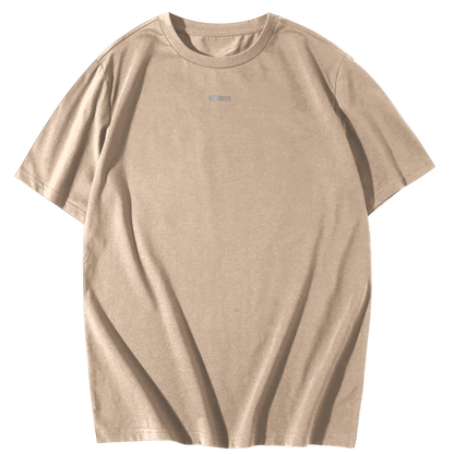 Premium Everyday Oversized Graphic Tee-(Beige)