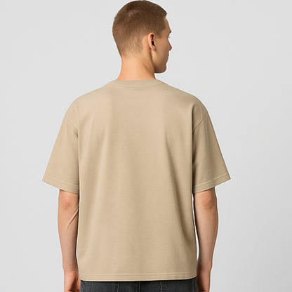 Premium Oversized Everyday Tee - (Beige)