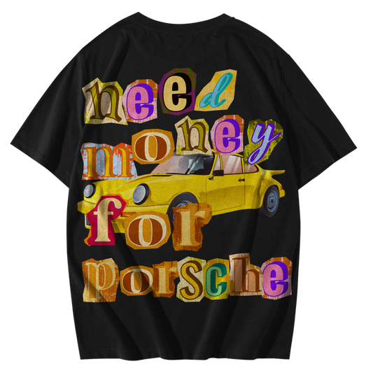 Premium Everyday Oversized Graphic Tee-(Porsche)