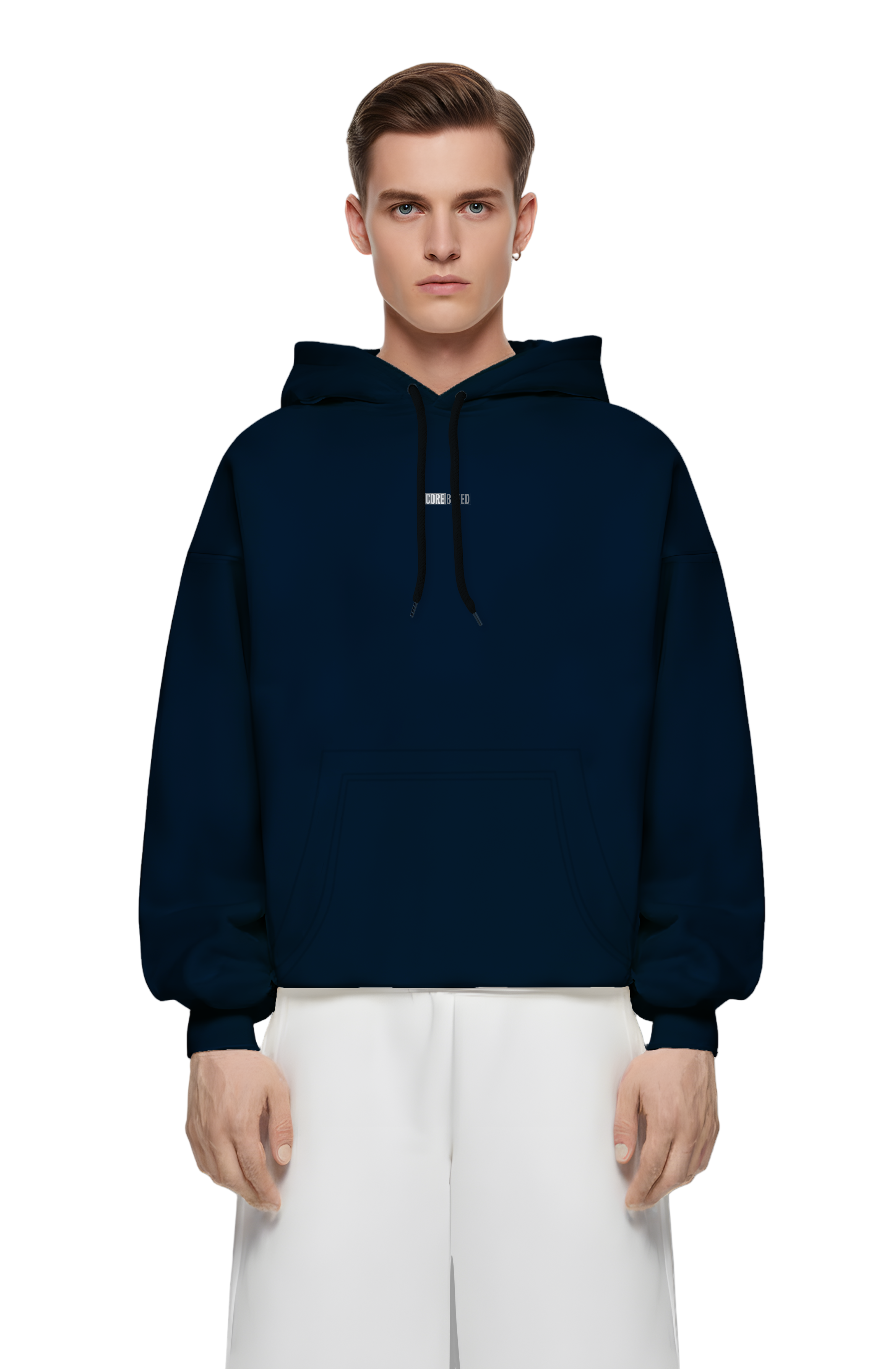 Everyday Basic Hoddie-Navy Blue
