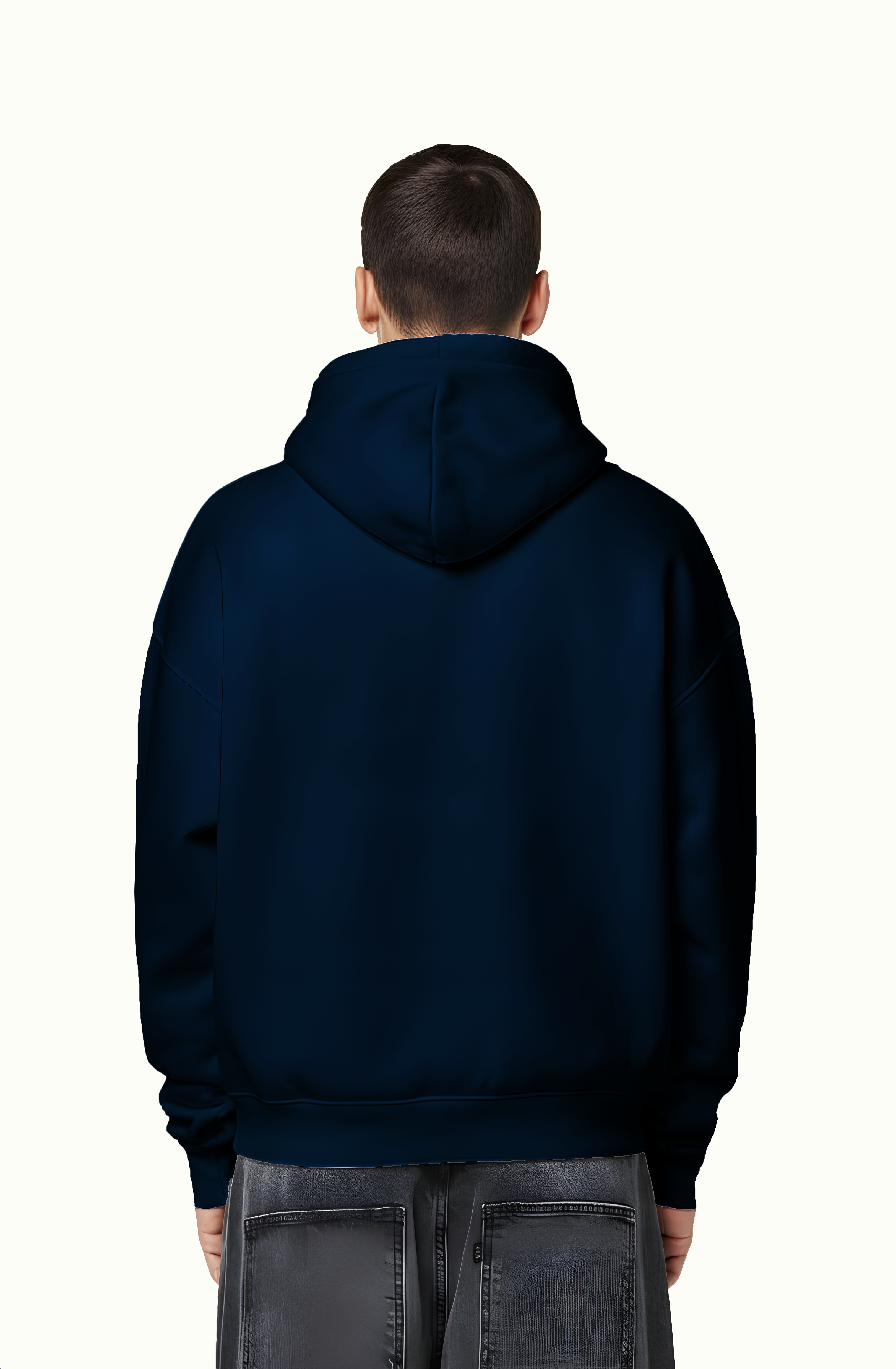Everyday Basic Hoddie-Navy Blue