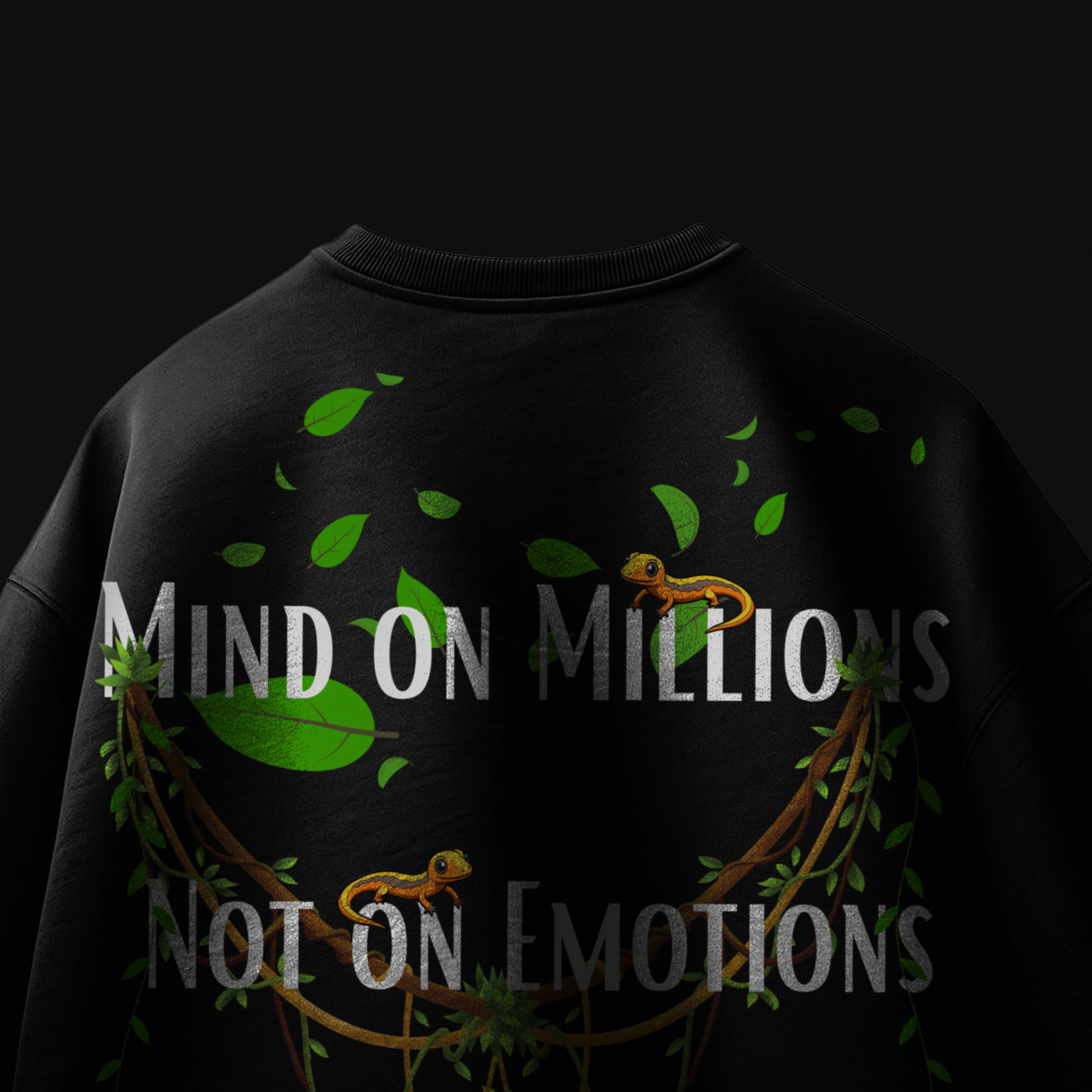 BLACK MATERIALISTIC T-SHIRT