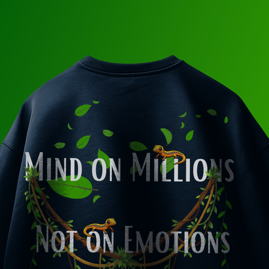 NAVY BLUE MATERIALISTIC T-SHIRT