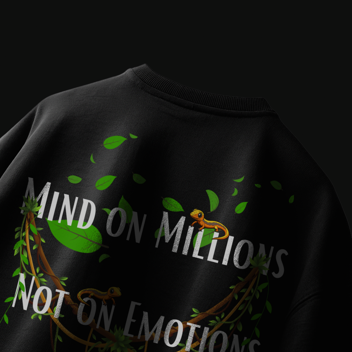 BLACK MATERIALISTIC T-SHIRT