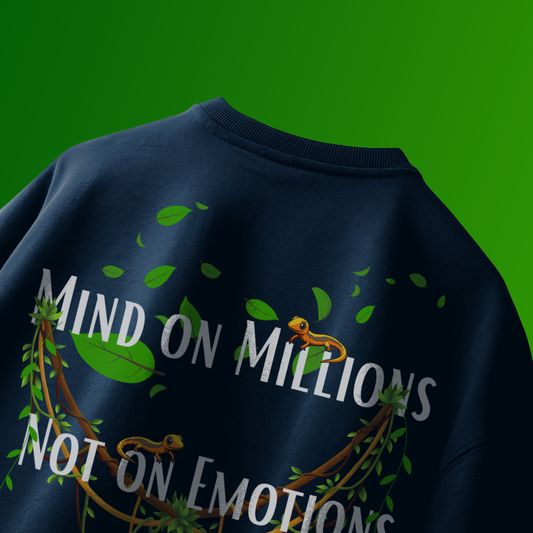 NAVY BLUE MATERIALISTIC T-SHIRT