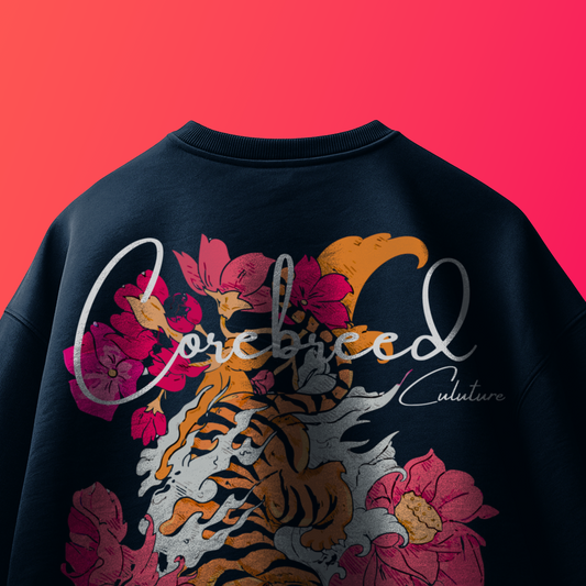 NAVY BLUE TIGER T-SHIRT