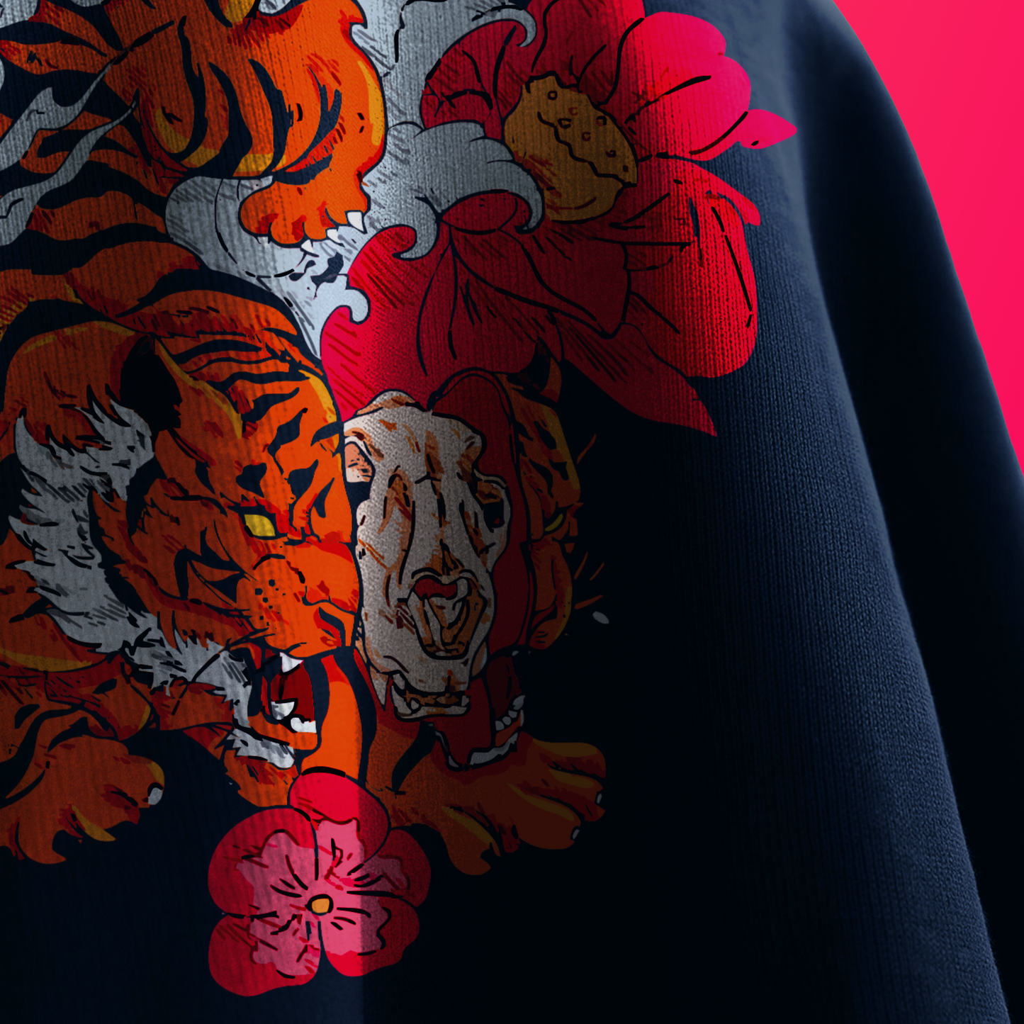 NAVY BLUE TIGER T-SHIRT