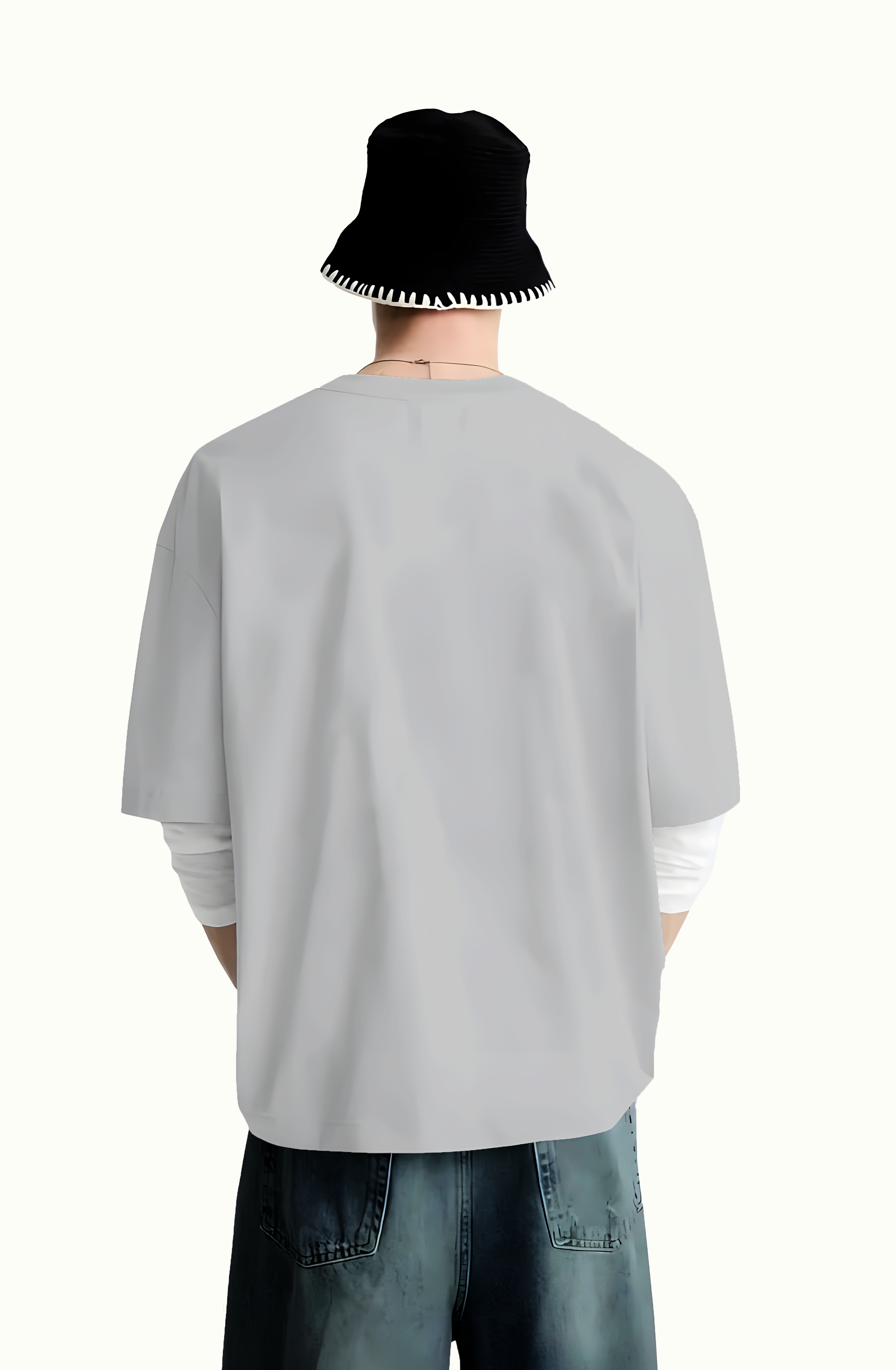 Ash Grey Premium Oversized Tee