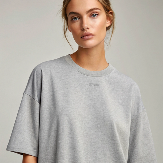 Premium Oversized Everyday Tee - (Ash Grey)