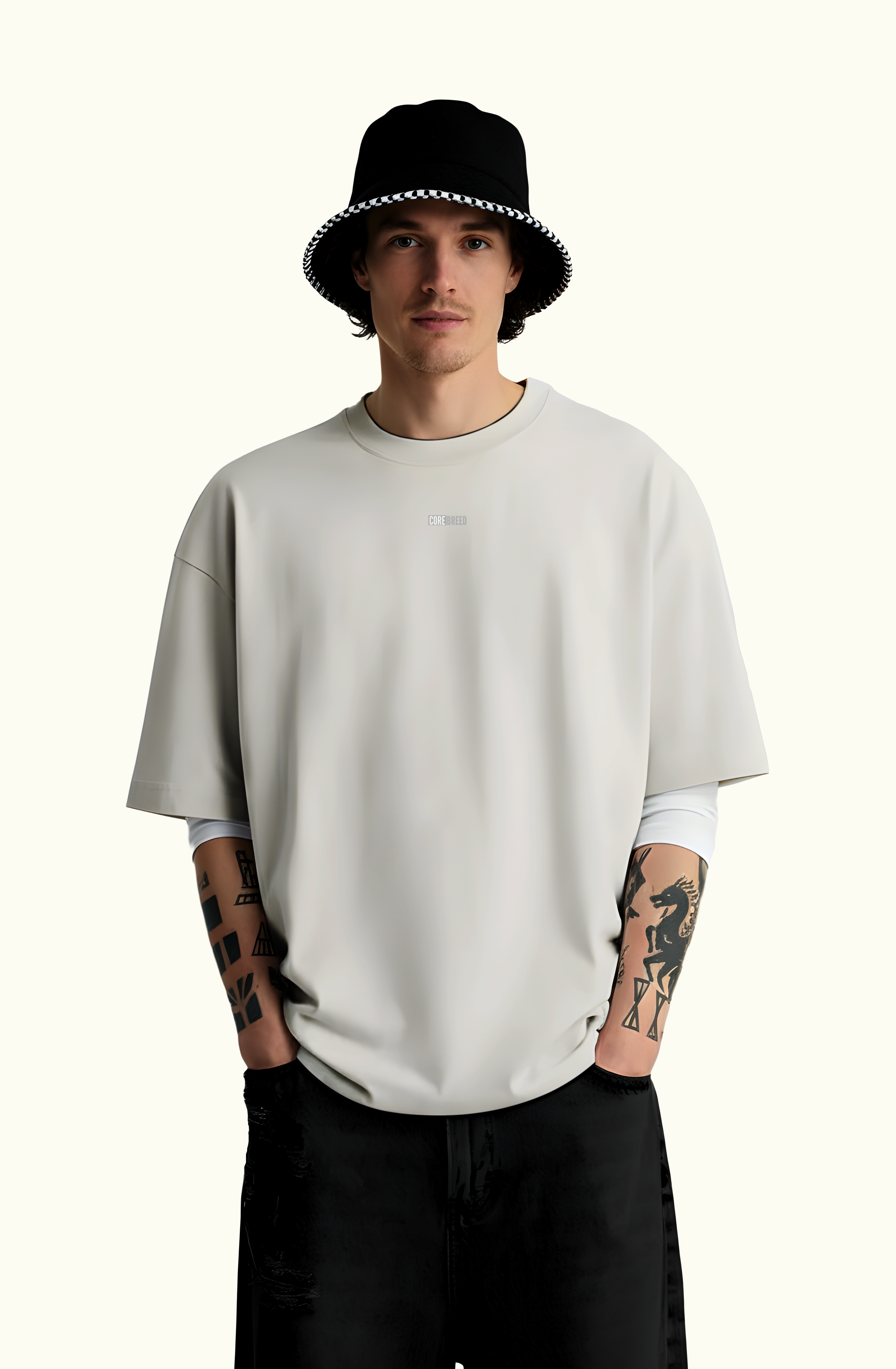 Ash Grey Premium Oversized Tee