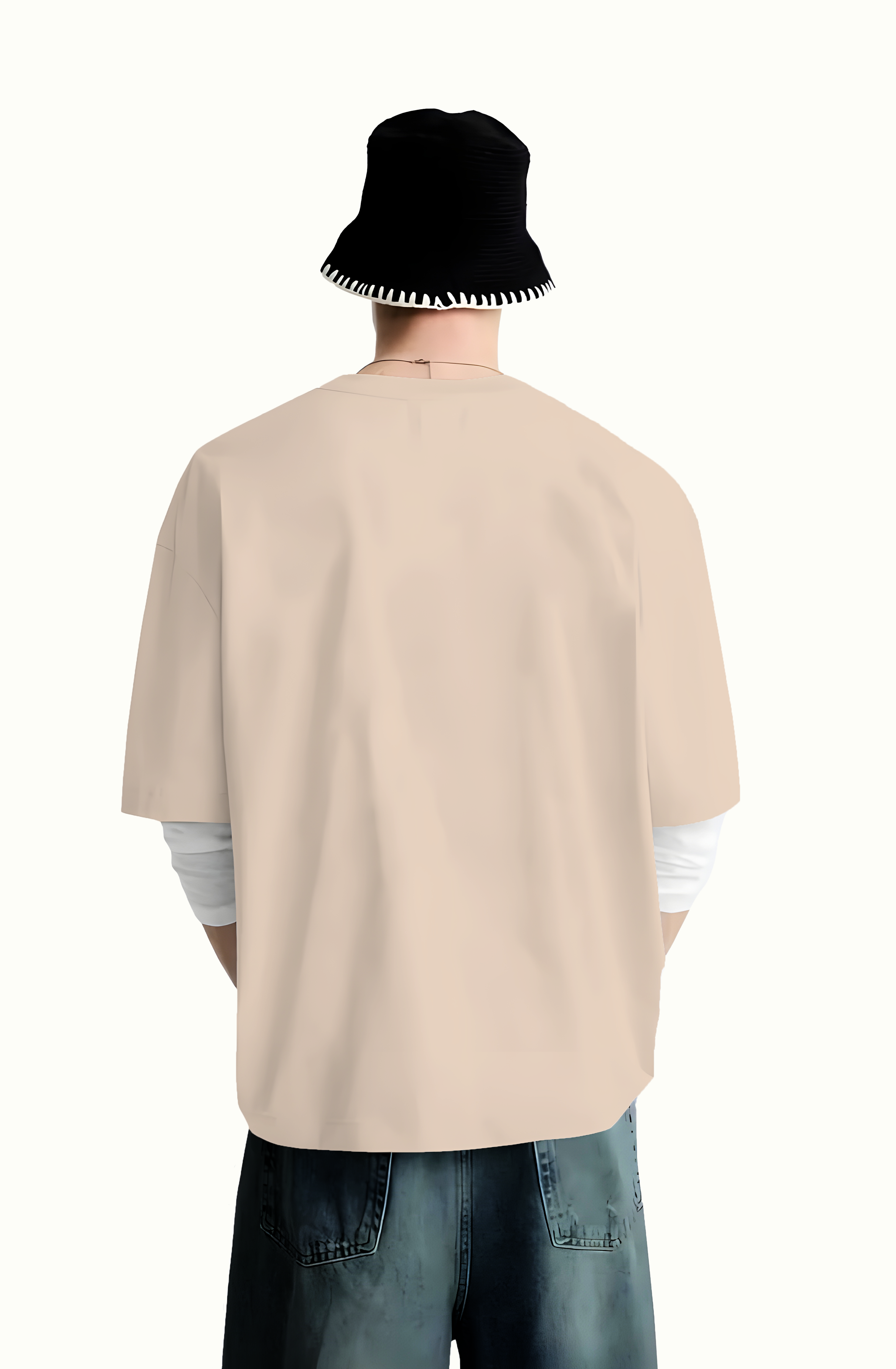 Beige Premium Oversized Tee