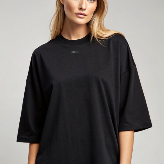 Premium Oversized Everyday Tee - (Black)