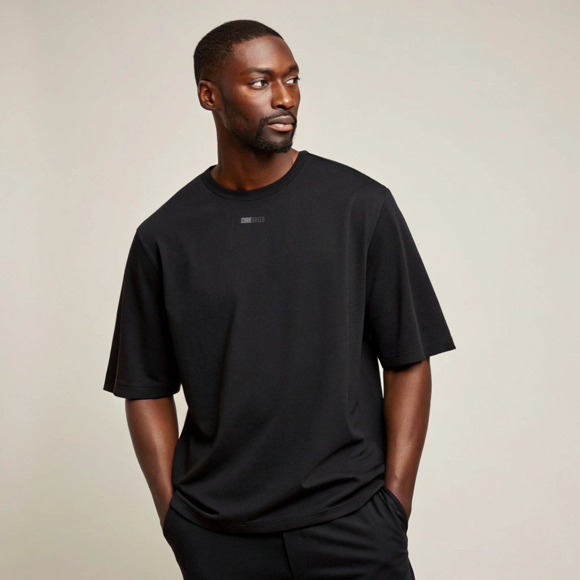 Premium Oversized Everyday Tee - (Black)