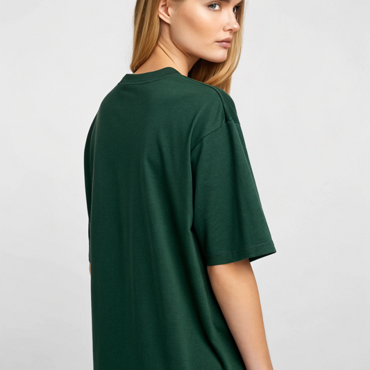 Premium Oversized Everyday Tee - (Forest Green)