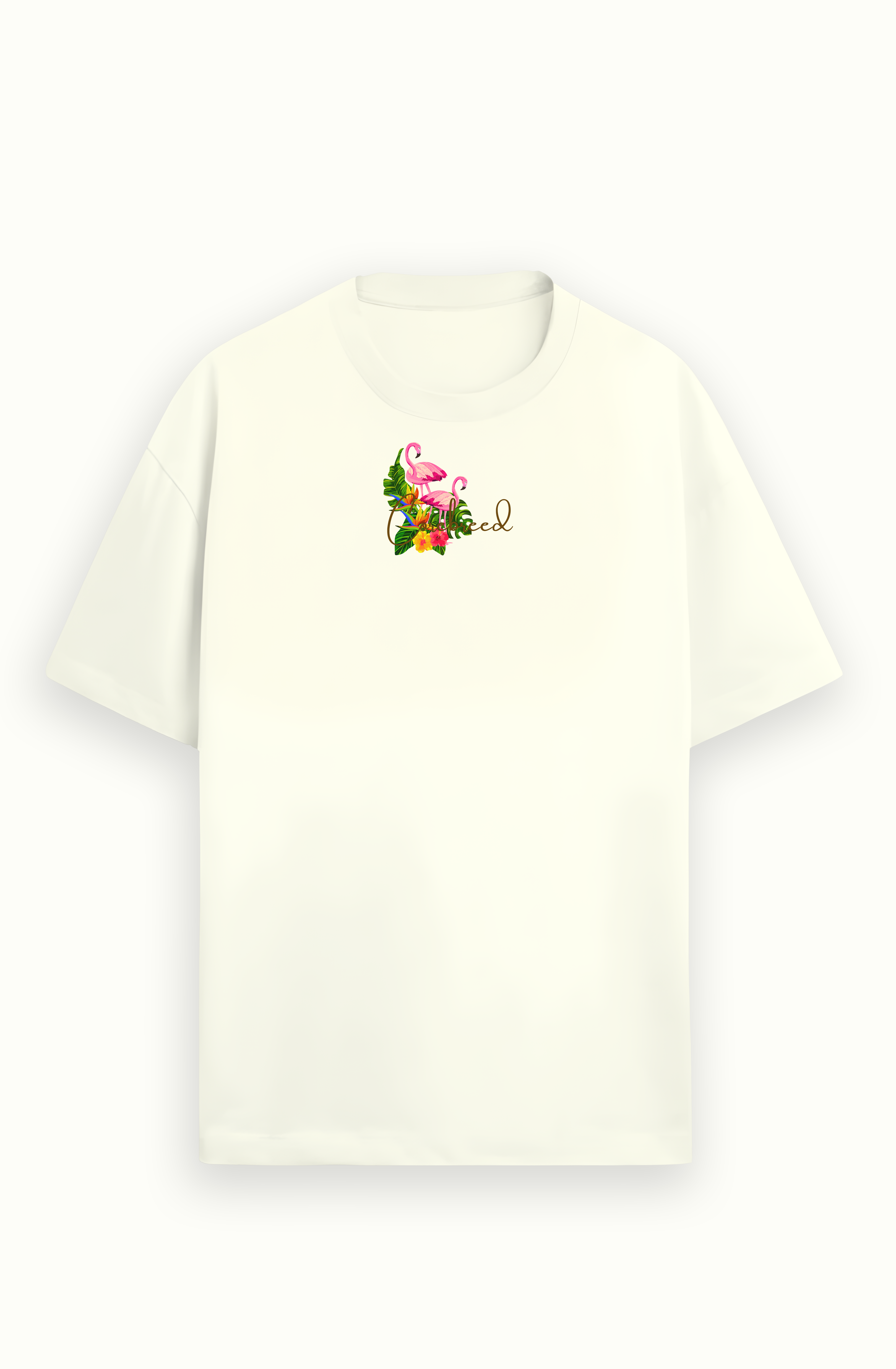 Ivory Flemingo Premium Oversized Tee