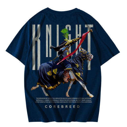 YODDHA-Premium Oversized Graphic Tee(Navy Blue)