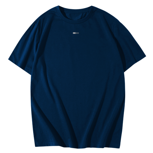 Aag aur Raakh-Premium Everyday Oversized Graphic Tee(Navy Blue)