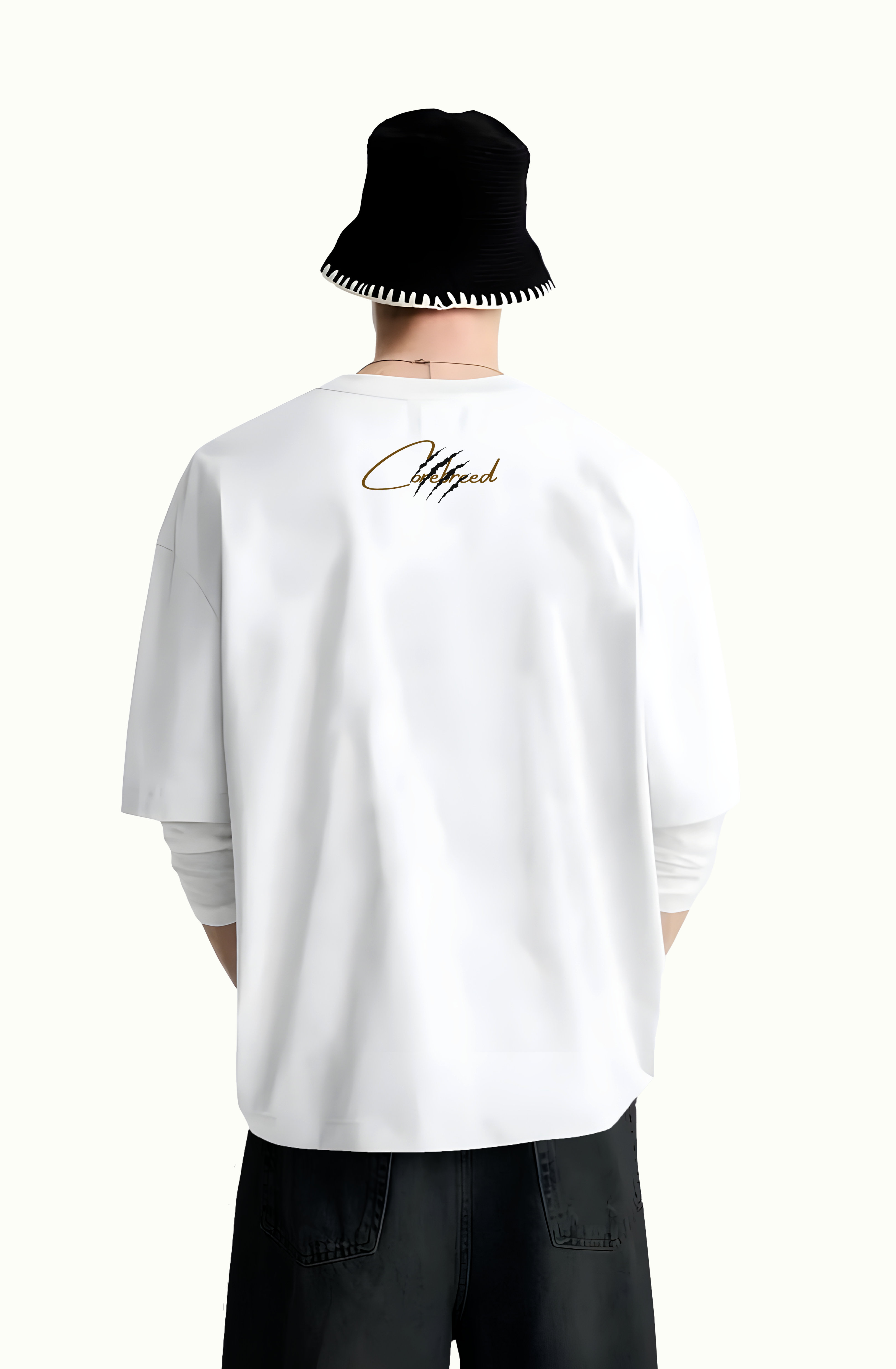 White Culture Tiger Premium Oversized Tee